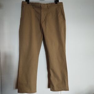 Lacoste Men's Cotton Slim Fit Pants 34 x 32 Preppy Casual Tan